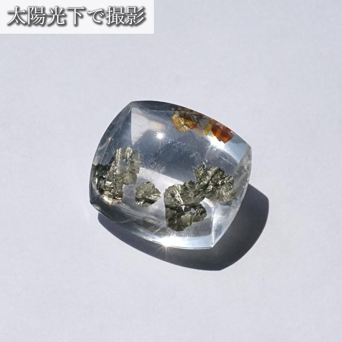 一点物】 マルカジットインクォーツ ルース 37.25ct ブラジル産 一点物】 マルカジットインクォーツ ルース 37.25ct ブラジル産