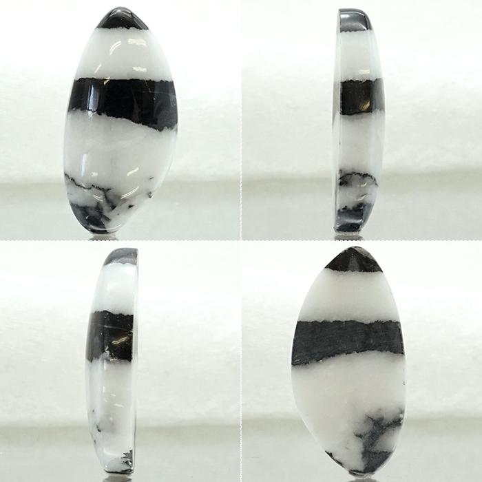 一点物】 ホワイトバッファロージャスパー ルース 29.63ct インド産 