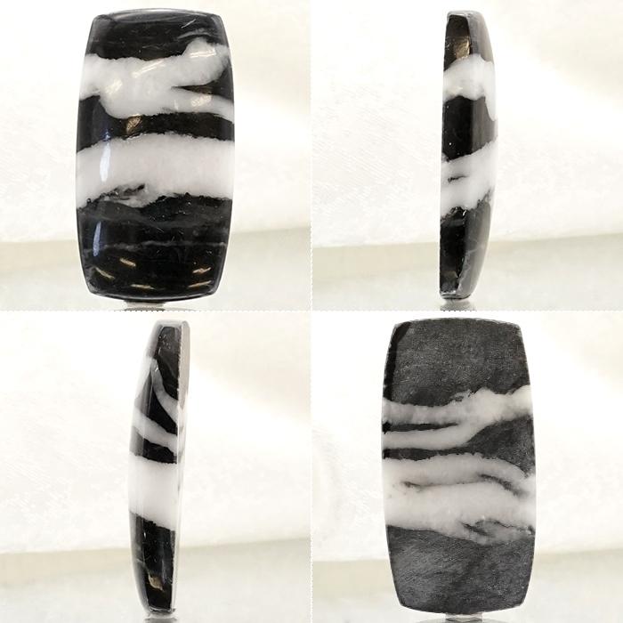 一点物】 ホワイトバッファロージャスパー ルース 34.81ct インド産 