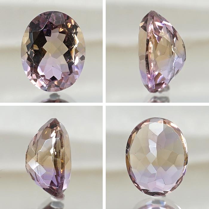 アメトリン ルース 4.05ct オーバルカット ボリビア産 一点もの アメジスト シトリン バイカラー 希少石 天然石 パワーストーン カラーストーン