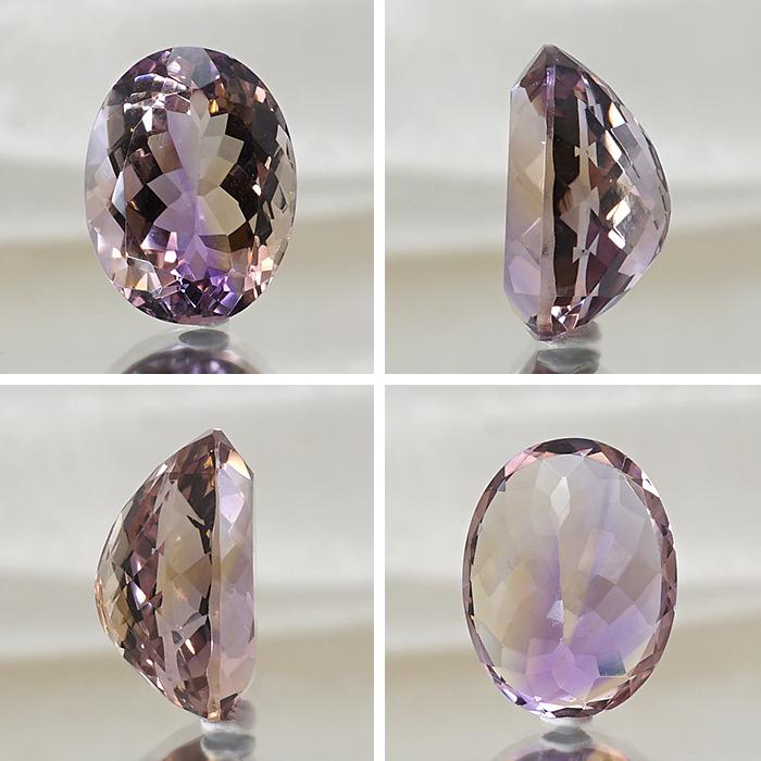 アメトリン ルース 7.95ct オーバルカット ボリビア産 【一点物 アメトリン ルース 7.95ct オーバルカット ボリビア産 【一点物