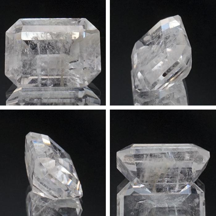 フェナカイト ルース 約6.6ct エメラルドカット 【一点物】 ロシア産 フェナス石 希少石 レア 誕生石 裸石 鉱物 浄化 お守り 天然石 パワーストーンの画像