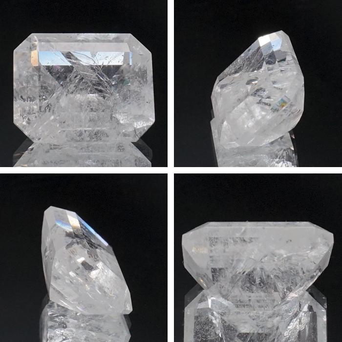 フェナカイト ルース 約7.2ct エメラルドカット 【一点物】 ロシア産 フェナス石 希少石 レア 誕生石 裸石 鉱物 浄化 お守り 天然石 パワーストーンの画像