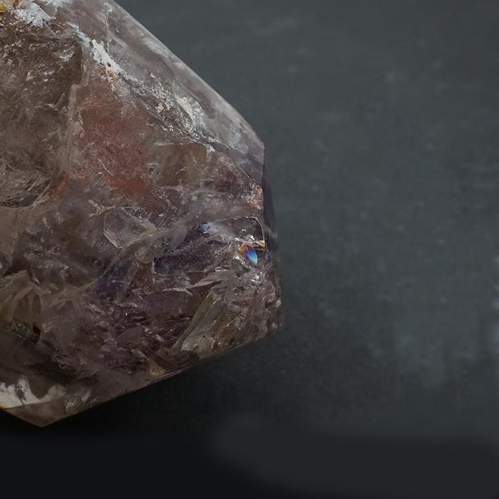 エレスチャルクォーツ ポリッシュ 197.9g ブラジル産【山梨甲府研磨
