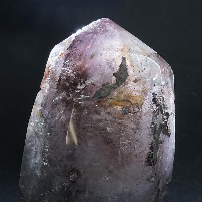 ブラジル産 エレスチャル水晶 重さ約1200g エレスチャルクォーツ ポリッシュ 259.1g ブラジル産【山梨甲府研磨