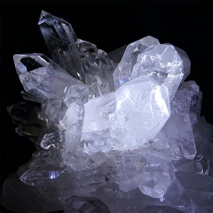 一点物】 ゼッカデソーザ水晶 原石 クラスター 967g ブラジル 天然石