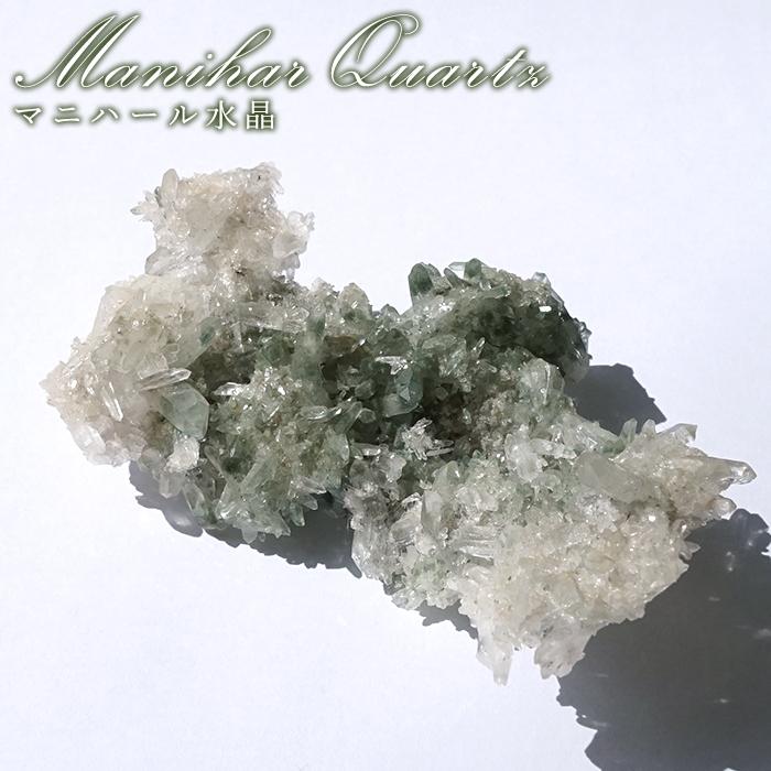 天然石☆原石☆高品質！希少なマニハール産水晶☆高い浄化力でお守りにもおすすめ♡ マニハール水晶 クラスター インド・マニハール産 【一点もの