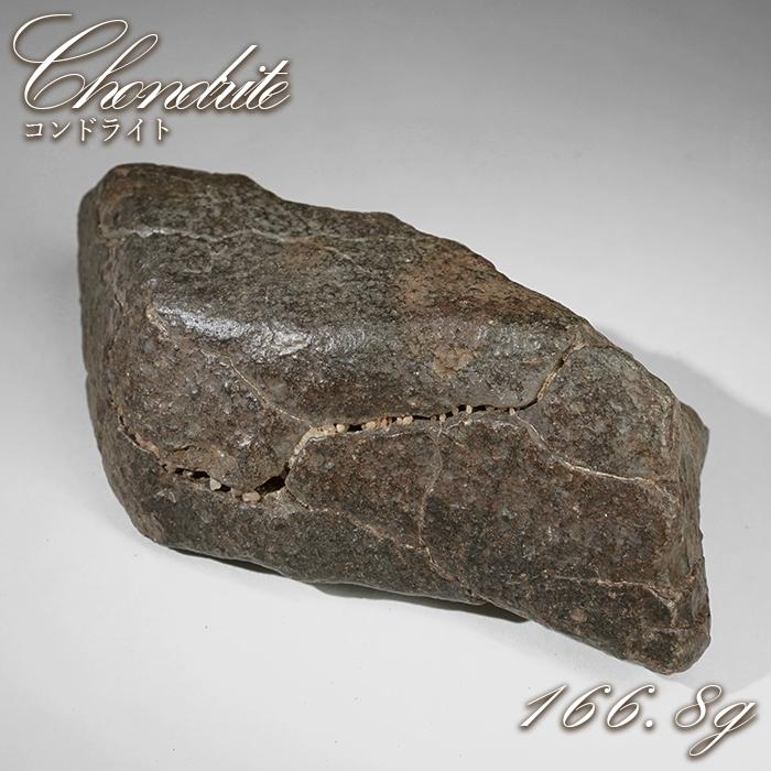 コンドライト 原石 166.8g モロッコ産【一点物】Chondrite 隕石 コンド