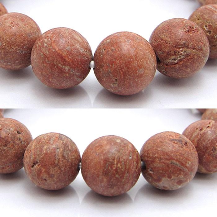日本の石 紅さんご 12mm ブレスレット 徳島県産 パワーストーン 日本銘 