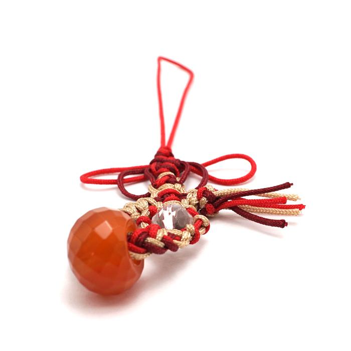 幸せ ちょうちょ ストラップ 全6種類 編み紐 リボン 天然石