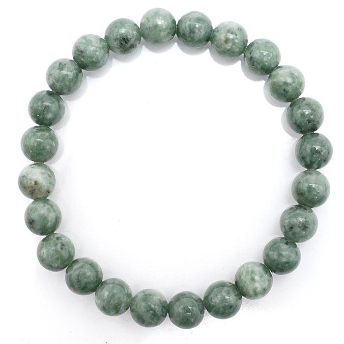 崑崙 こんろん 翡翠 青 ブレスレット 8mm 中国崑崙山脈産
