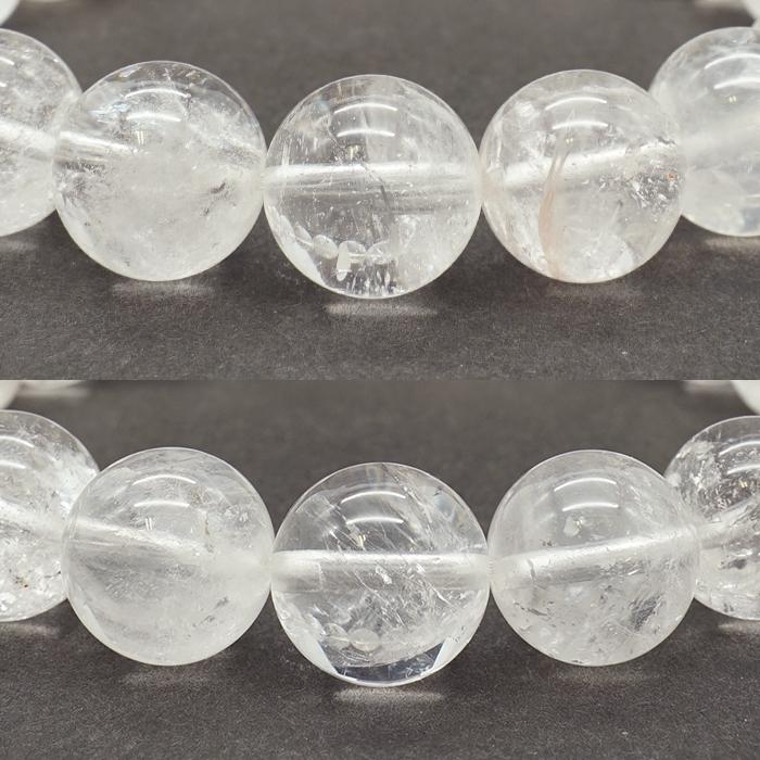 ガネーシュヒマール水晶 12mm ブレスレット 透明 希少価値 ガネーシュヒマール水晶 12mm ブレスレット 透明 希少価値