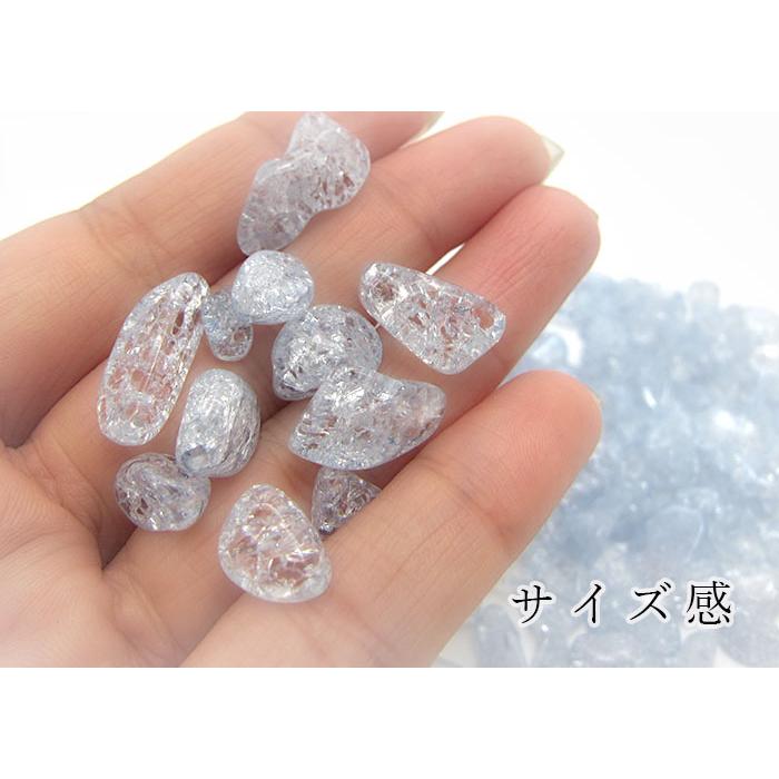 さざれ100g 爆裂水晶 7色小分け クラック水晶 染色 レインボーカラー