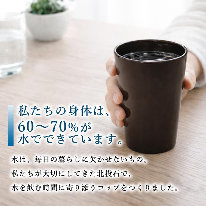 北投石 コップ 陶器 焼き物 水質 天然記念物 放射性 ラジウム マイナス
