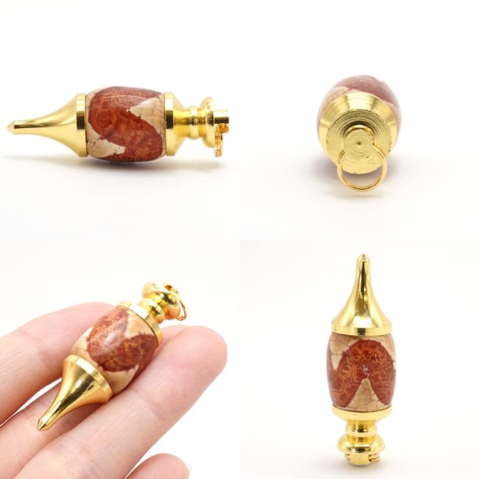 限定の高油包漿至純虎牙天珠とミニ朱砂天珠、多福多宝ブレスレットです