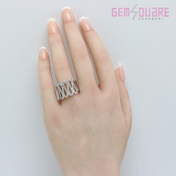 値下げ交渉可】Pt900 ダイヤモンド デザイン リング 指輪 D1.50