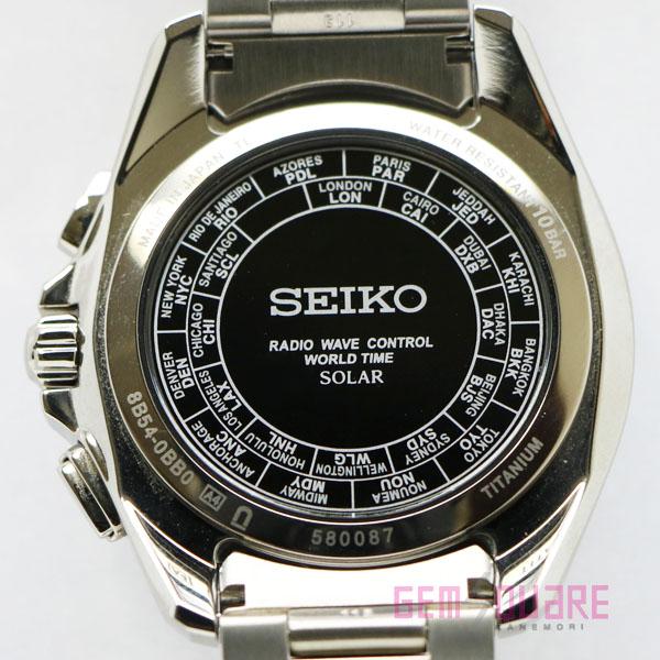 【値下げ交渉可】SEIKO セイコー ブライツ ワールドタイム ソーラー電波 黒 チタン 腕時計 未使用品 SAGA159【質屋出店】｜gem-square｜03