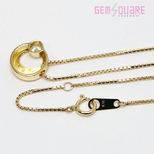 値下げ交渉可】K18YG ダイヤモンド デザインネックレス D0.25 4.4g  