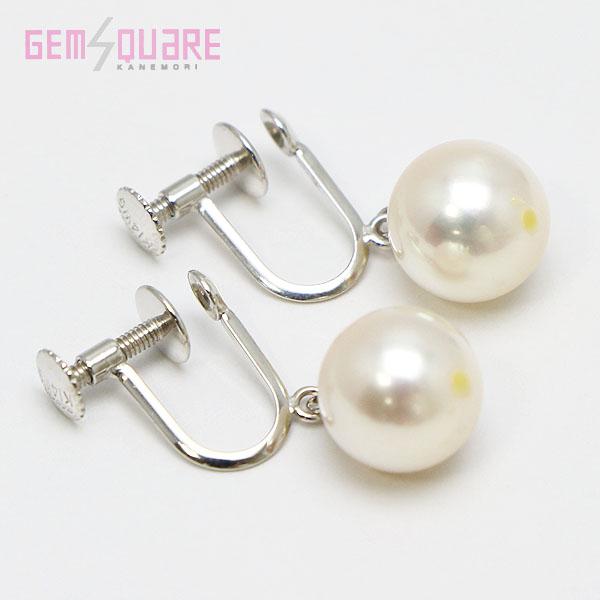 【値下げ交渉可】K14WG アコヤ真珠 パール イヤリング 8.8mm 2.9g 美品【質屋出店】｜gem-square｜02