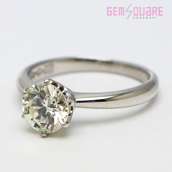 pt900 ダイヤ リング 1粒 10号か11号 値下げ交渉可】Pt900 ダイヤモンド 一粒 リング 指輪 D1.026 M-VS1 3.4