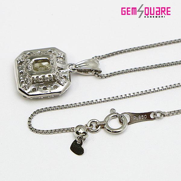 値下げ交渉可】Pt850/Pt900 ダイヤモンド ネックレス プリンセス