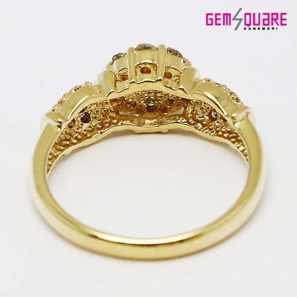 値下げ交渉可】K18YG ダイヤモンド リング 指輪 D0.50 3.5g 8.5号  