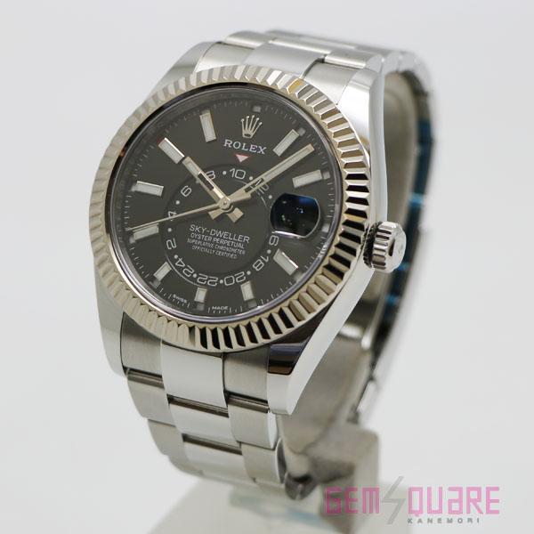 スカイドゥエラー 【値下げ交渉可】ROLEX ロレックス 黒 腕時計 