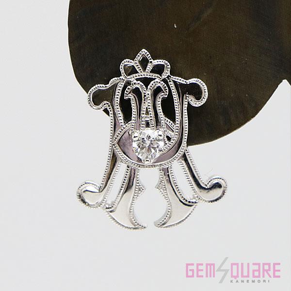 【値下げ交渉可】K18WG ダイヤモンド ピアス 片耳用 D0.106 2.4g 美品【質屋出店】｜gem-square｜07