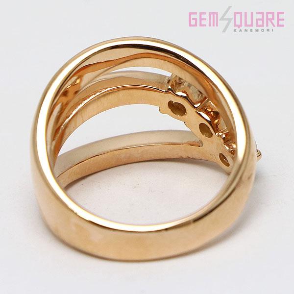 値下げ交渉可】K18PG ブラウンダイヤモンド リング 指輪 BD0.41 6.0g 6