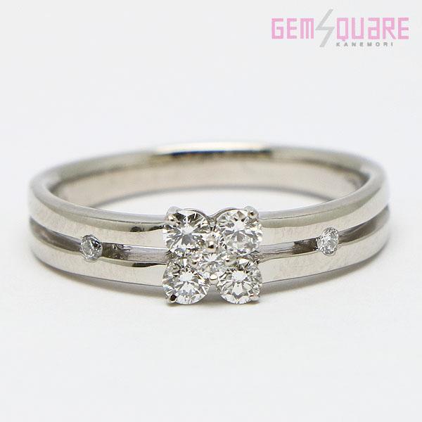 値下げ交渉可】Pt900 ダイヤモンド リング D0.35 キレイ 6.44g 18号