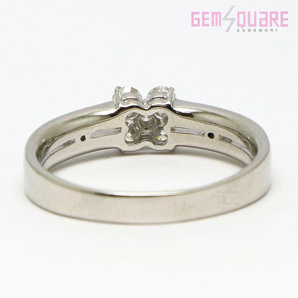 値下げ交渉可】Pt900 ダイヤモンド リング D0.35 キレイ 6.44g 18号