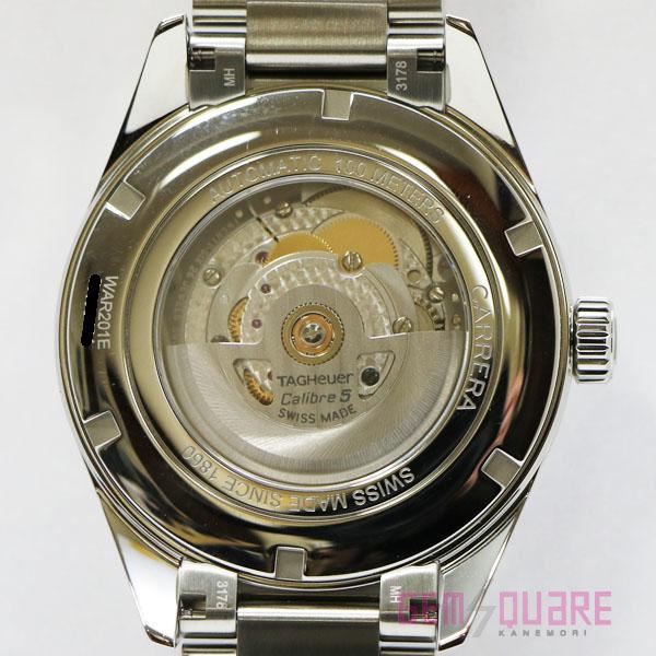 タグホイヤー カレラ キャリバー5 SS オートマ ブルー 裏スケ 腕時計 新品同様品 WAR201E.BA0723 TAG HEUER（タグ・ホイヤー） 【値下げ交渉可】タグホイヤー カレラ