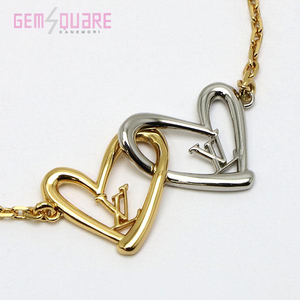 ルイヴィトン ブレスレット ブラスレ・ハートフォーリンラブ ゴールド シルバー LOUIS VUITTON ブラスレ ハート フォーリンラブ ゴールド シルバー