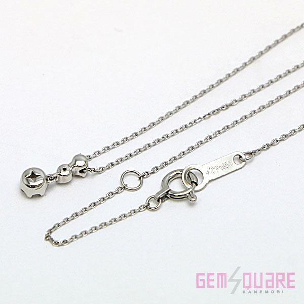 4℃（ヨンドシー） 【値下げ交渉可】4℃ PT850 ダイヤモンド ネックレス 
