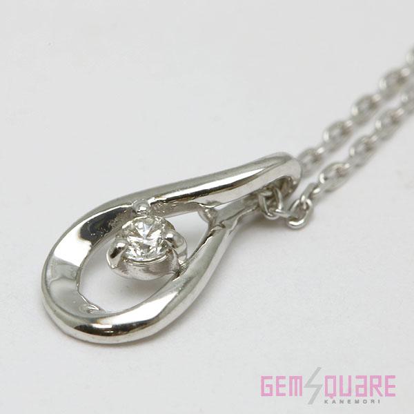 値下げ交渉可】K18WG ダイヤモンド ネックレス D0.02 1.0g 40cm 美品 