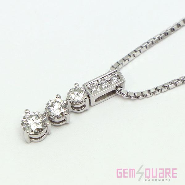 ダイヤモンドネックレスK18WG 値下げ