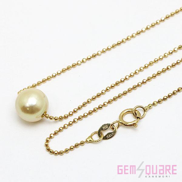 値下げ交渉可】K18 パール ネックレス アコヤ真珠 7.5mm 2.5g カット  