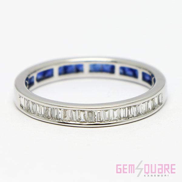 値下げ交渉可】K18WG サファイア ダイヤモンド フルエタニティリング