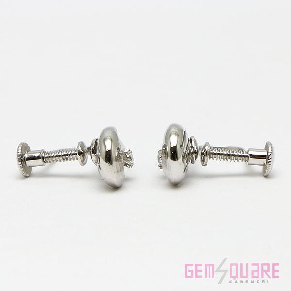 値下げ交渉可】K14WG ダイヤモンド イヤリング スクリュー式 2.26g 