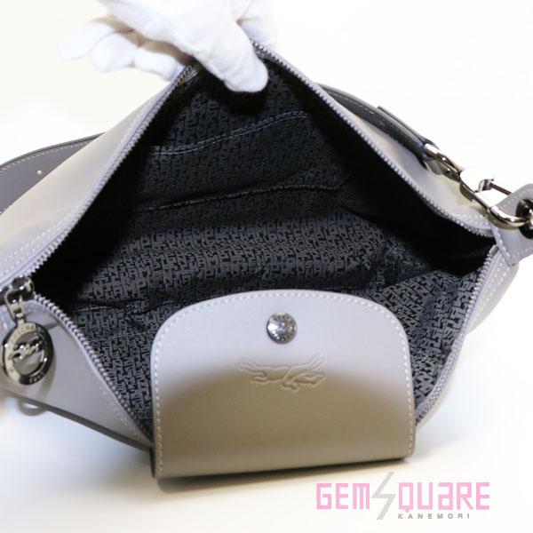 ロンシャン ルプリアージュ エクストラMホーボー バッグ グレー 未使用品 10189987P55 LONGCHAMP（ロンシャン） 【値下げ交渉可】ロンシャン ルプリアージュ