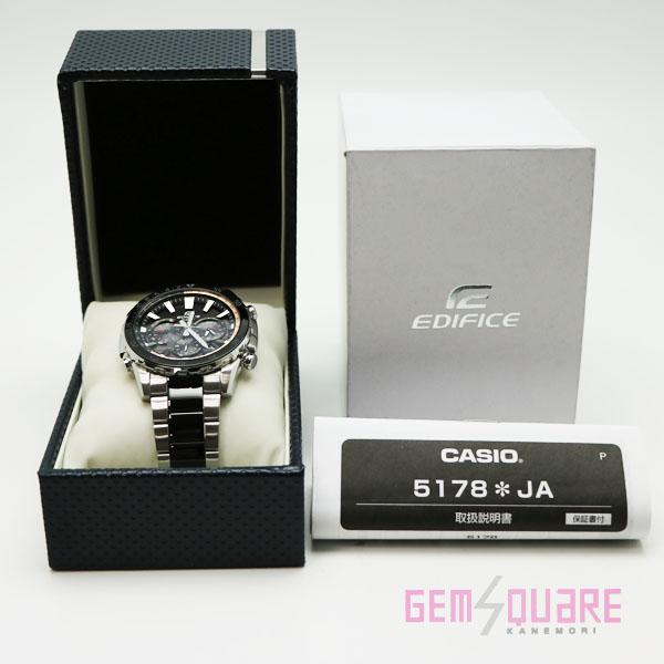 ソーラー腕時計エディフィスCASIO 5178＊JA 箱付き 電池切れ