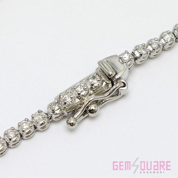 値下げ交渉可】PT850 ダイヤモンド テニスネックレス D3.00 19.6g 42cm