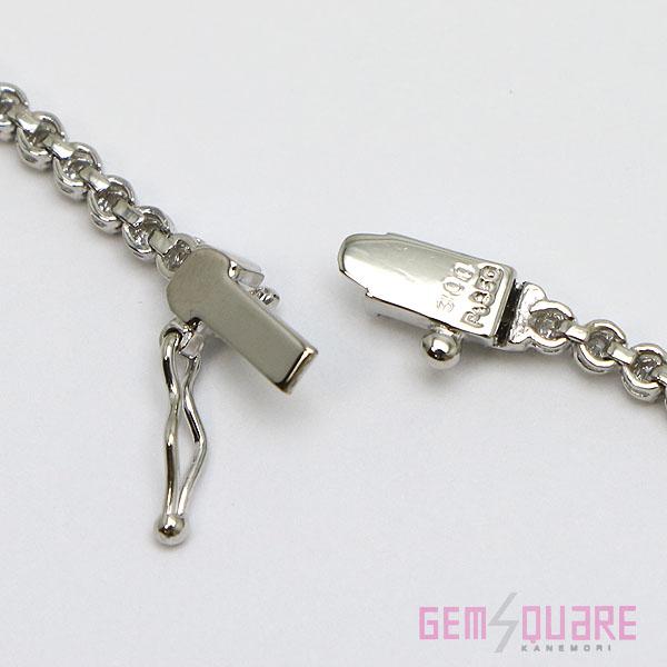 値下げ交渉可】PT850 ダイヤモンド テニスネックレス D3.00 19.6g 42cm