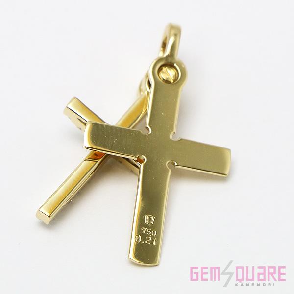 WALTHAM（ウォルサム） 【値下げ交渉可】K18YG ダイヤモンド クロス