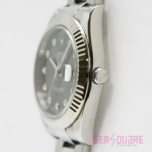 【値下げ交渉可】ROLEX ロレックス デイトジャスト2 グレー ダイヤ ランダム品番 腕時計 OH・仕上済 116334G【質屋出店】 | デイトジャスト | 01