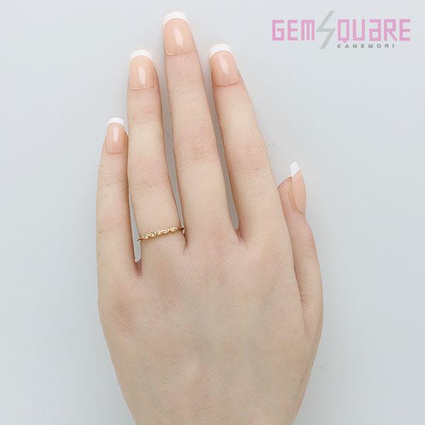 agete（アガット） 【値下げ交渉可】agete K18PG ダイヤモンドリング 