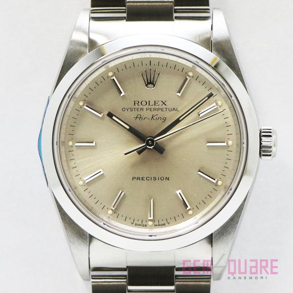 【値下げ交渉可】ROLEX ロレックス エアキング シルバー W番 腕時計 中古 OH＆仕上げ済 14000【質屋出店】 | エアキング