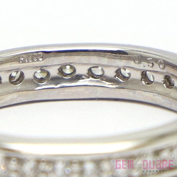 【値下げ交渉可】PT900 ダイヤモンド フルエタニティ リング キレイ 指輪 D0.50 3.69g 6号 仕上げ済【質屋出店】 |  | 03