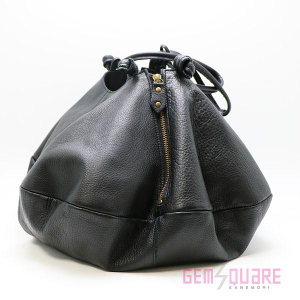 【値下げ交渉可】POMTATA ポンタタ ENVAN TOTE L バッグ 黒 カーフ ポーチ付 日本製 中古 P2514【質屋出店】 | POMTATA | 02