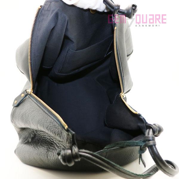 【値下げ交渉可】POMTATA ポンタタ ENVAN TOTE L バッグ 黒 カーフ ポーチ付 日本製 中古 P2514【質屋出店】 | POMTATA | 05